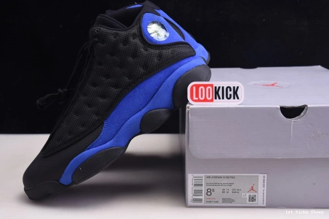 13 Hyper Black Royal Jordan Retro 414571- 714 Trendy 1219